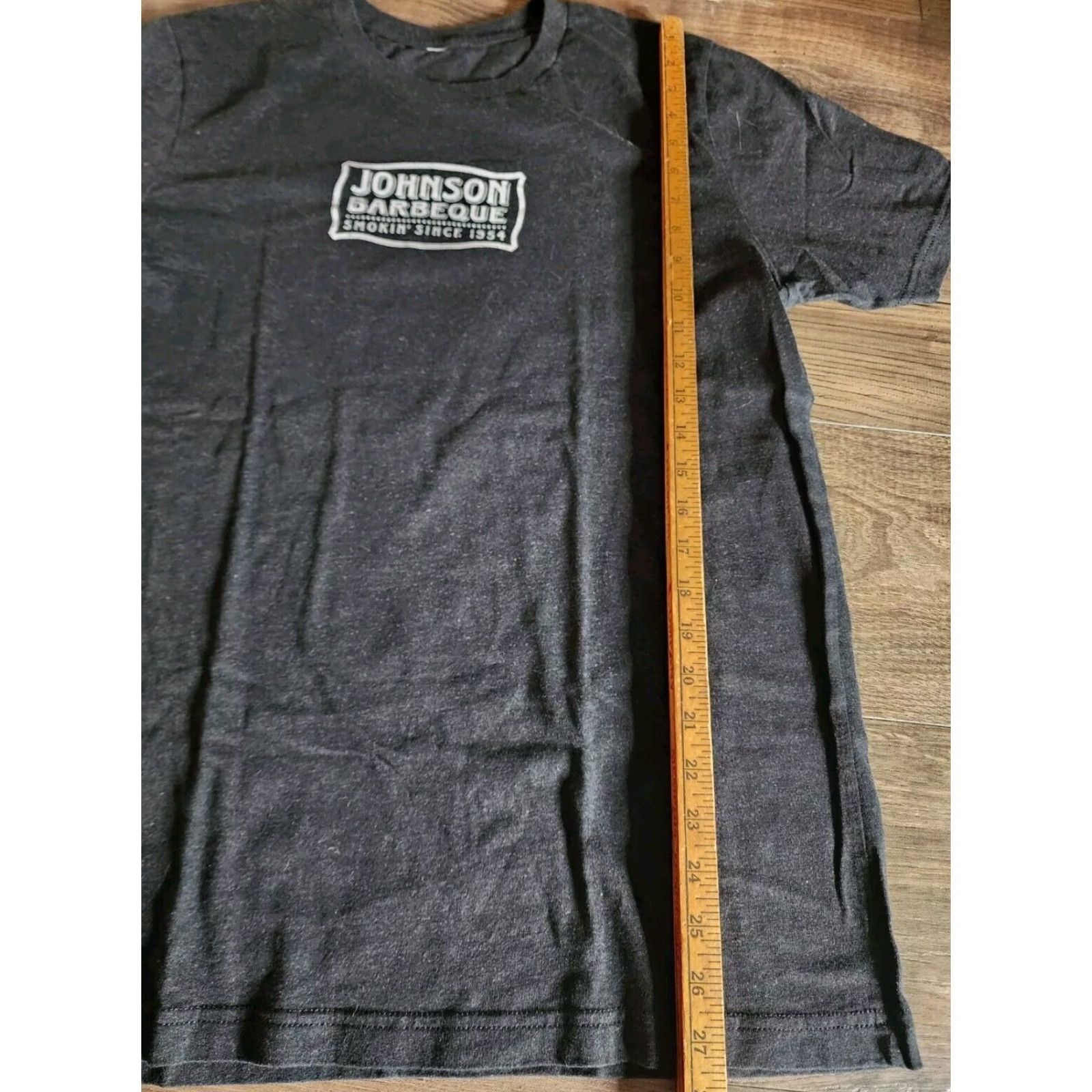 Review Funny Johnson Barbeque FL Yelp Review Restaurant T Shirt Black Double Sided Mens M Size US M / EU 48-50 / 2 - 3 Thumbnail