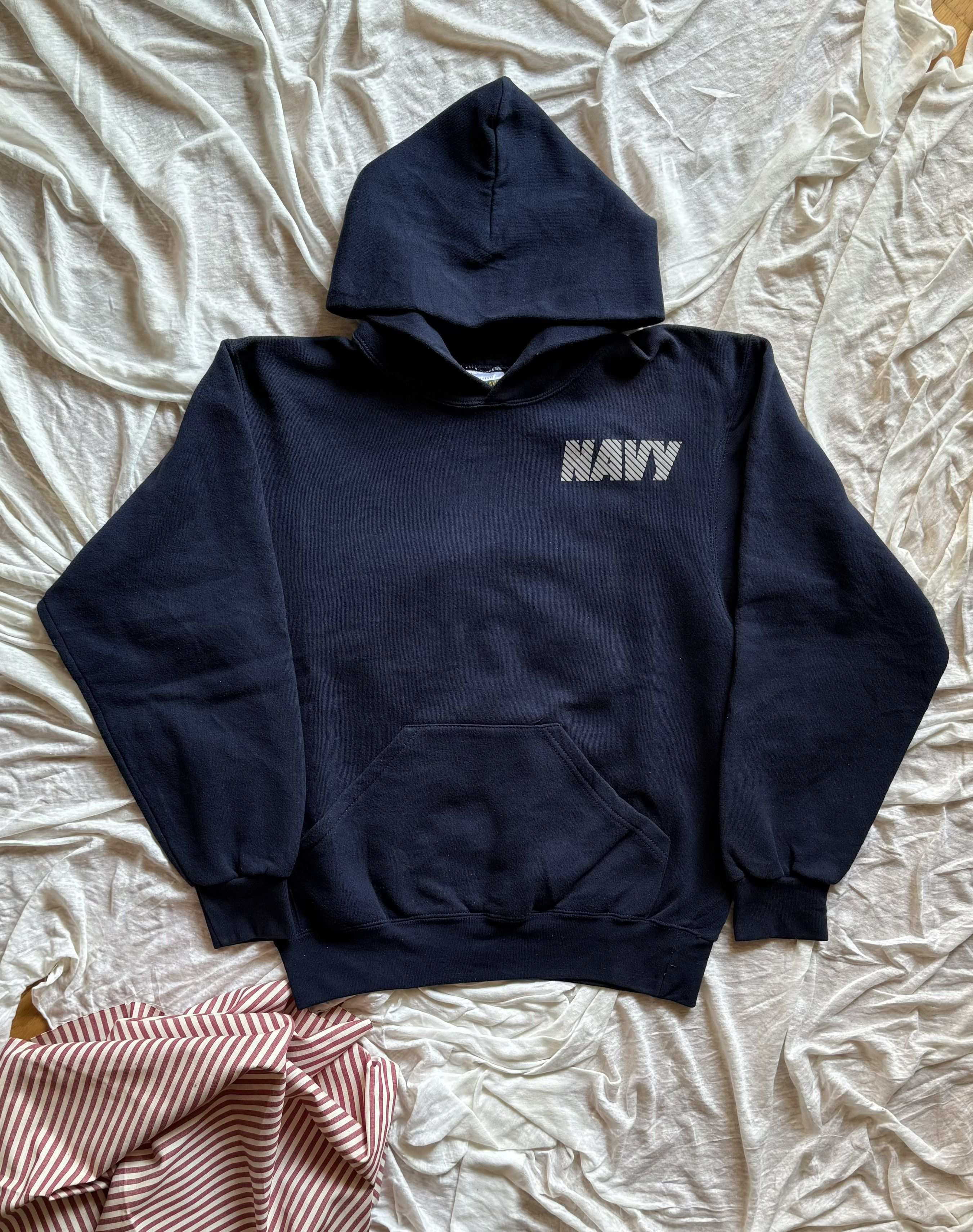 Vintage Hoodie US Navy Loofe small logo vintage Size US S / EU 44-46 / 1 - 1 Thumbnail