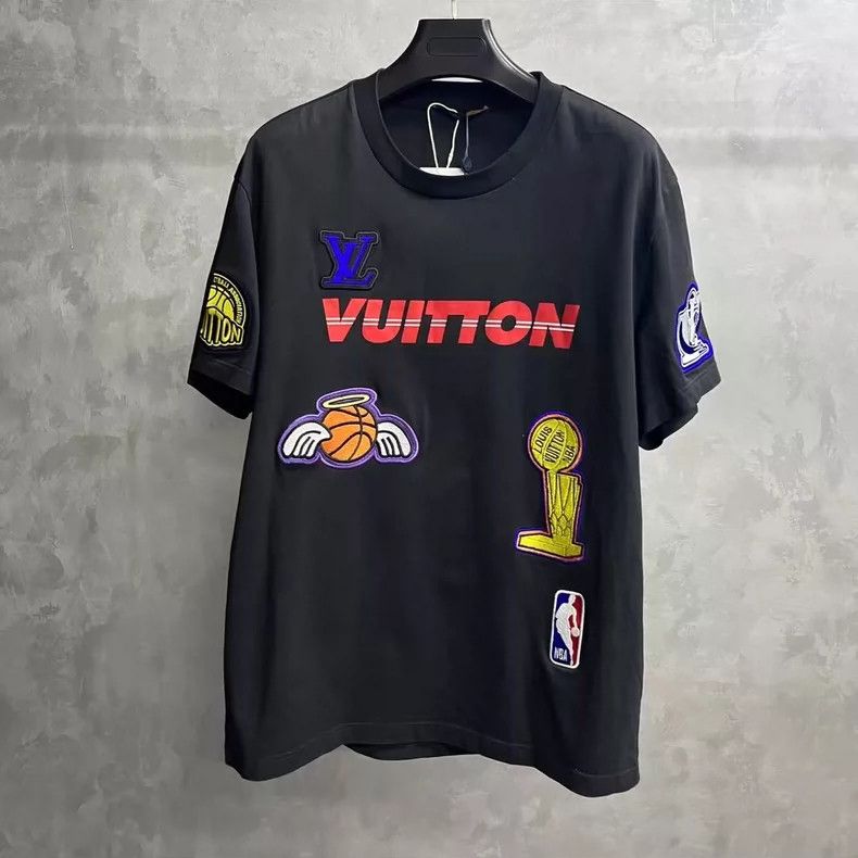 Louis Vuitton Louis Vuitton NBA Black Graphic T-Shirt- DMC Size US XL / EU 56 / 4 - 1 Thumbnail