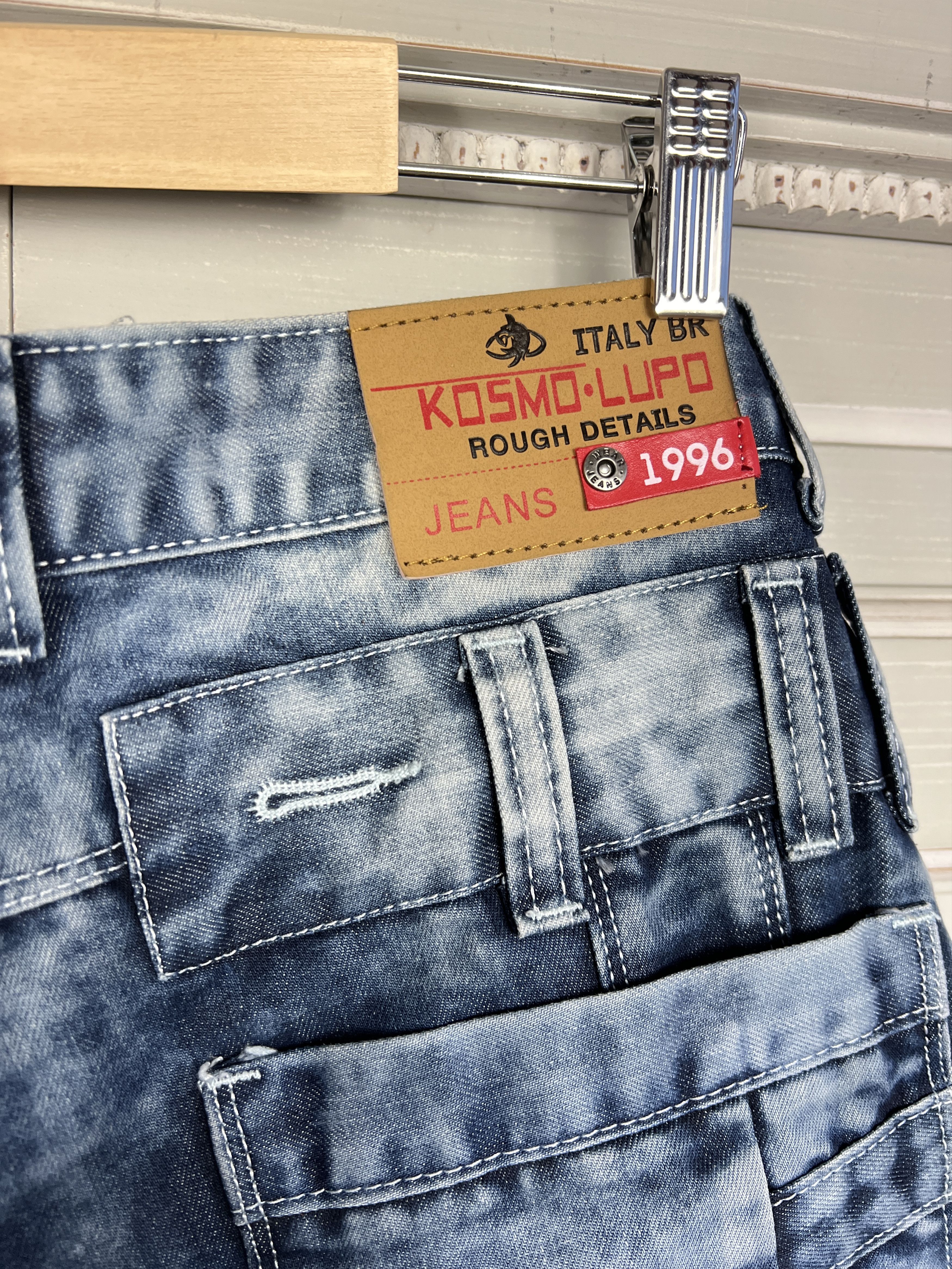 Japanese Brand VINTAGE KOSMO LUPO JAPANESE ARCHIVAL PATCHWORK JEANS Size US 32 / EU 48 - 8 Thumbnail