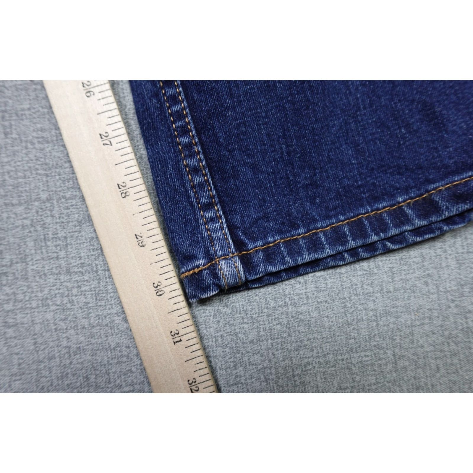 Levi's Levi's 505 Jeans Mens 36x30 Blue Regular Fit Denim Straight 5-Pocket Dark Wash Cowboy Theme Mens Size US 36 / EU 52 - 7 Thumbnail