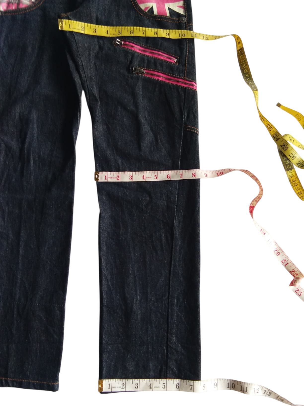 PPFM DOUBLE WAIST💥NYLAUS PUNK STYLE JAPANESE DENIM Size US 29 - 22 Thumbnail