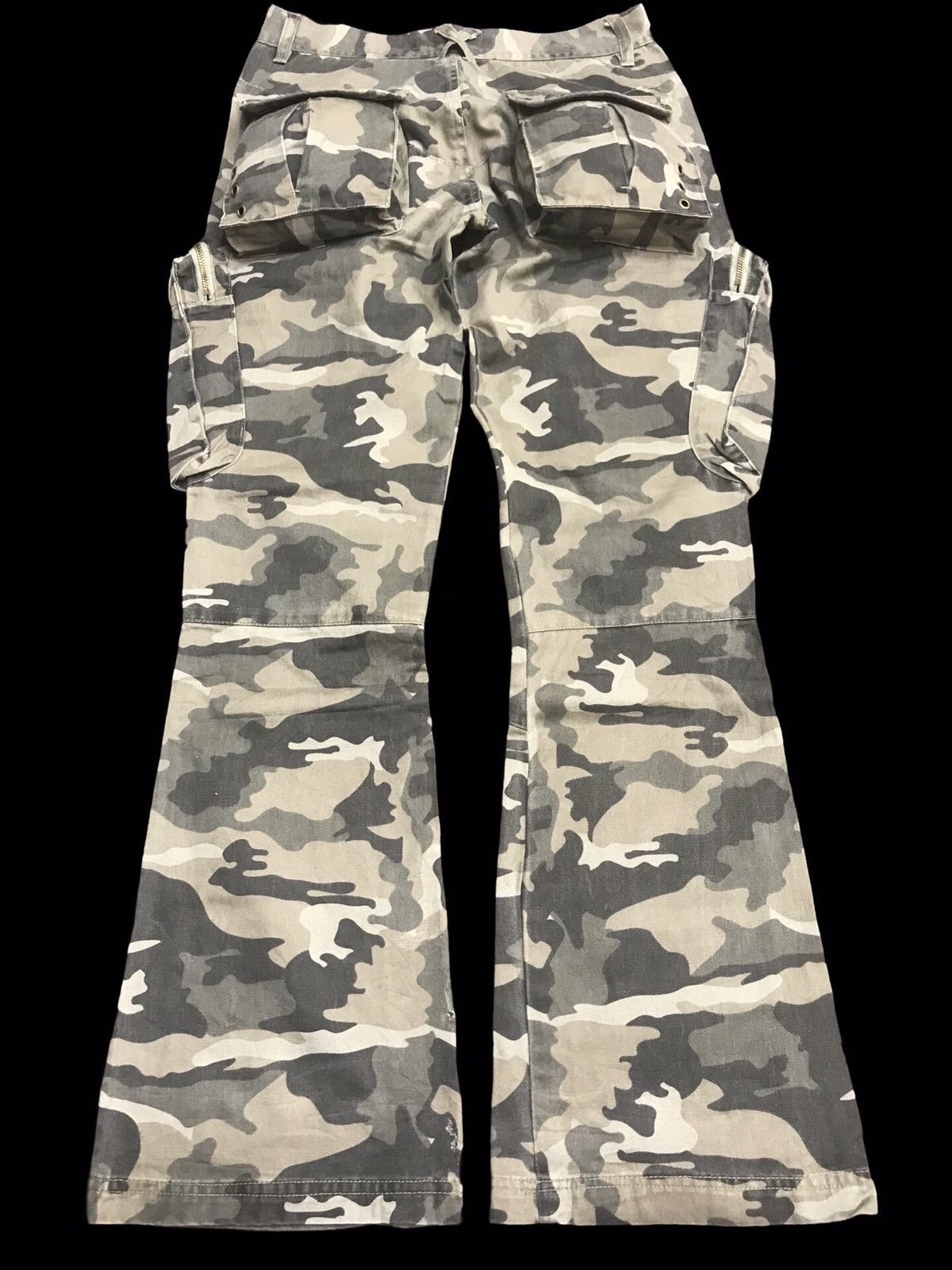 Japanese Brand 💥FLARE💥CLONEDEVGRU Japan Designer Camo Cargo Pant F80 Size US 29 - 2 Thumbnail