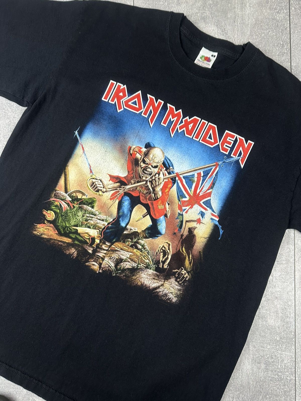 Iron Maiden Iron Maiden Overprint Logo Rock Band T-Shirt Size US M / EU 48-50 / 2 - 5 Thumbnail