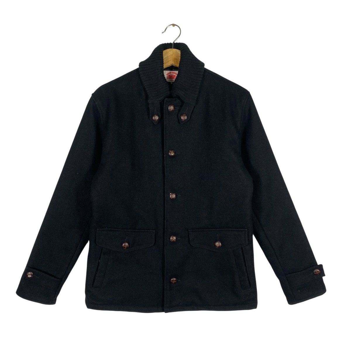 Vintage Vintage Round House Wool Button Jacket M Size Black Colour Size US M / EU 48-50 / 2 - 1 Thumbnail