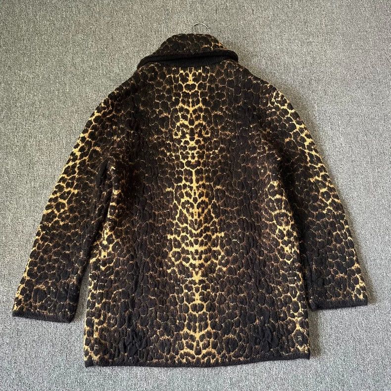 Yves Saint Laurent saint laurent Leopard-blend wool coat 2501-Nextarrow Size US XS / EU 42 / 0 - 4 Thumbnail