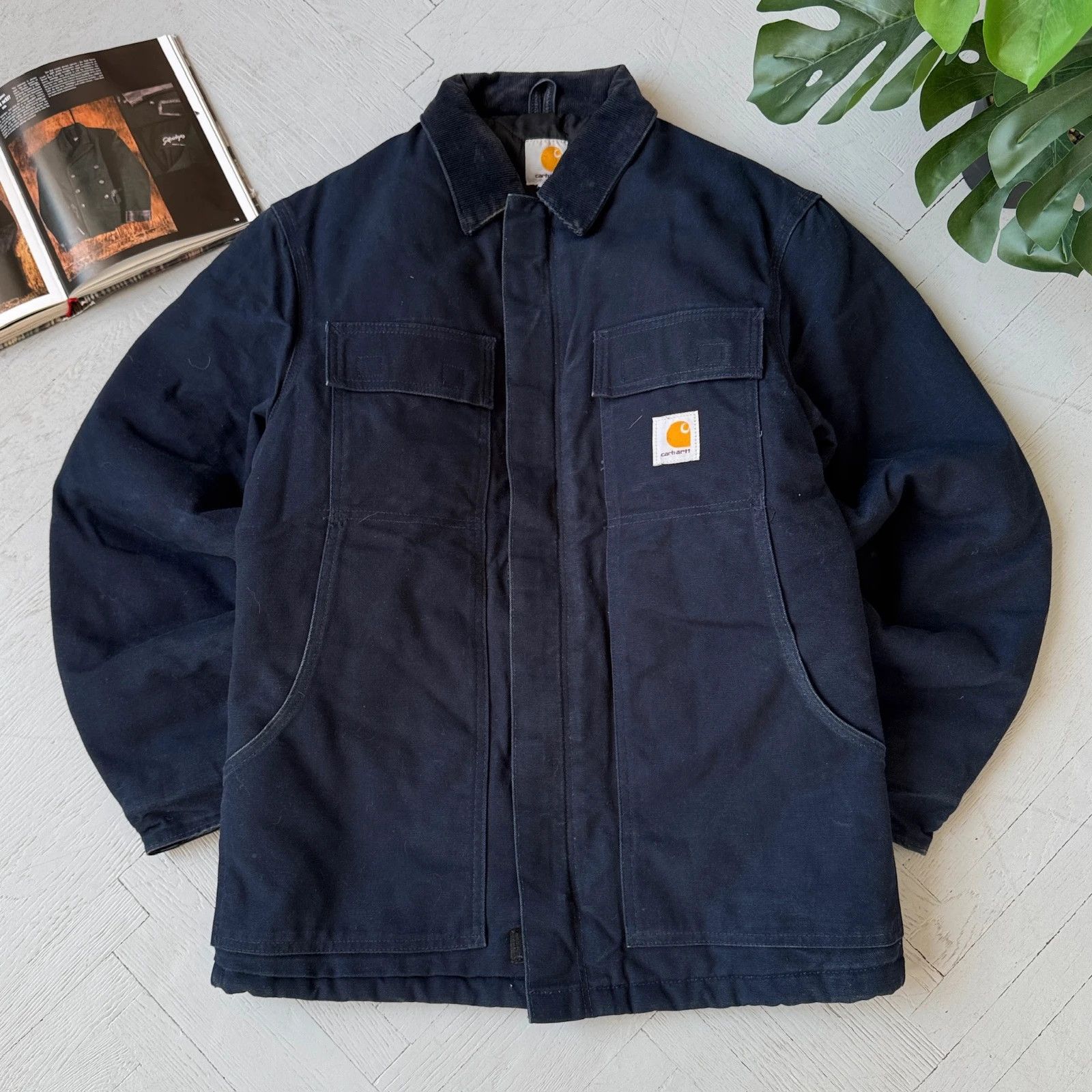 Carhartt Vintage Carhartt Duck Canvas Arctic Coat Workwear Jacket Size US S / EU 44-46 / 1 - 1 Thumbnail
