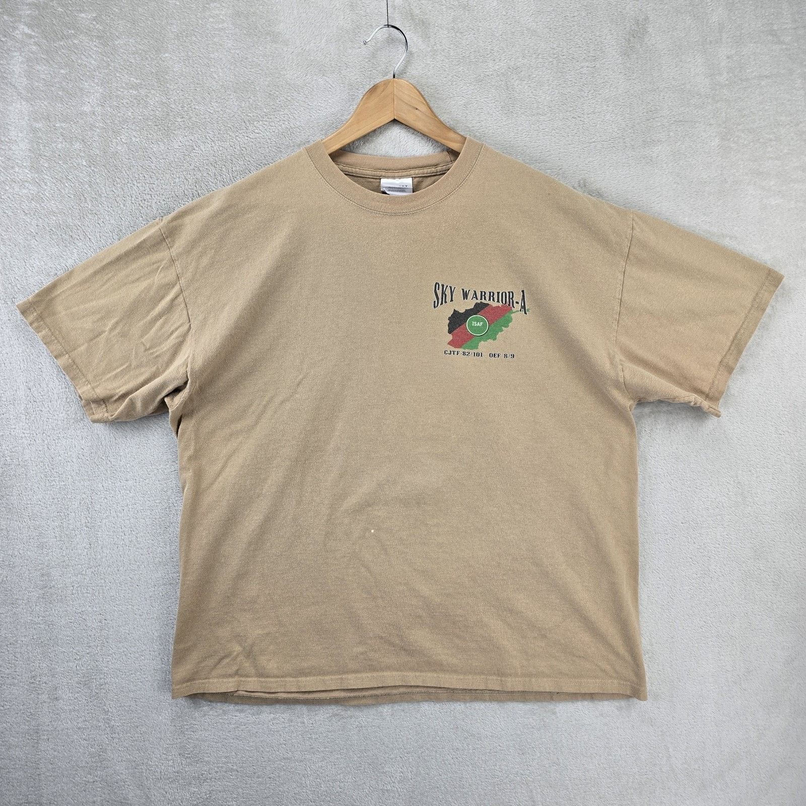 Port & Company Vintage Sky Warrior Spot On Shirt XL CJTF Afghanistan Y2K Size US XL / EU 56 / 4 - 2 Thumbnail