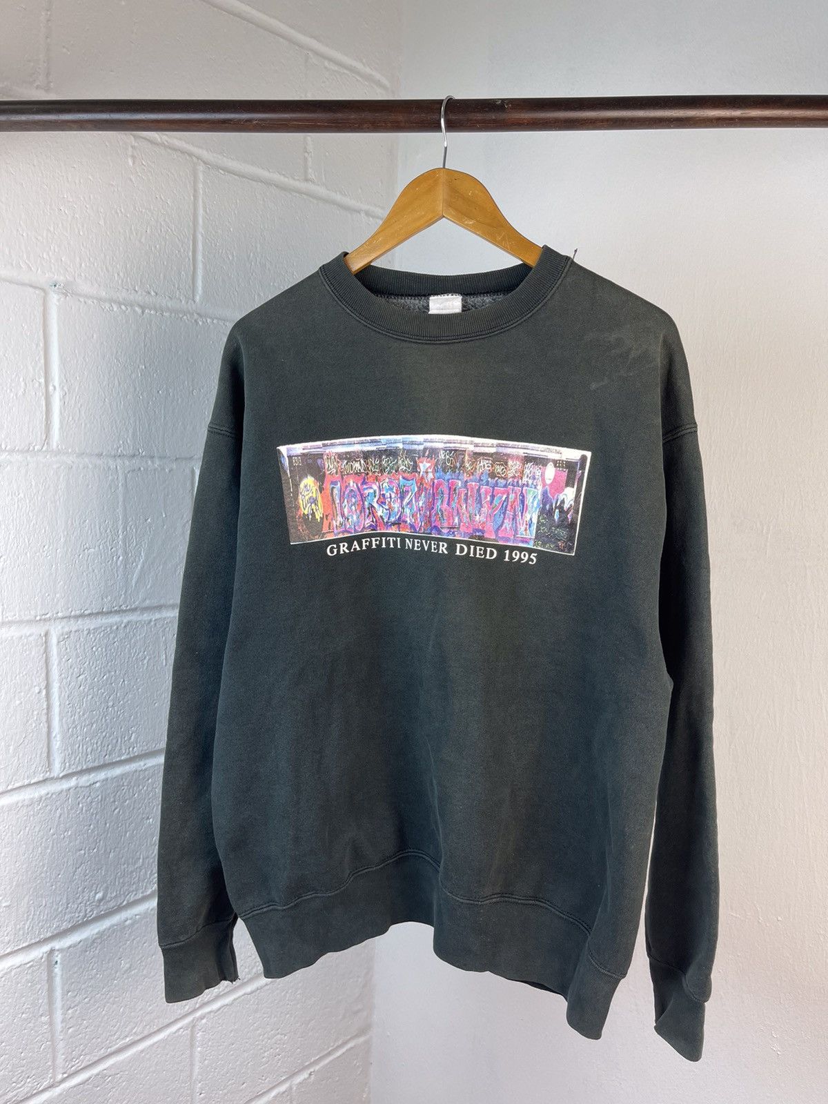 Band Tees × Haze × Recon 1995 LORDZOFBKLYN GRAFFITI SUN FADED CREWNECK Size US XL / EU 56 / 4 - 7 Thumbnail
