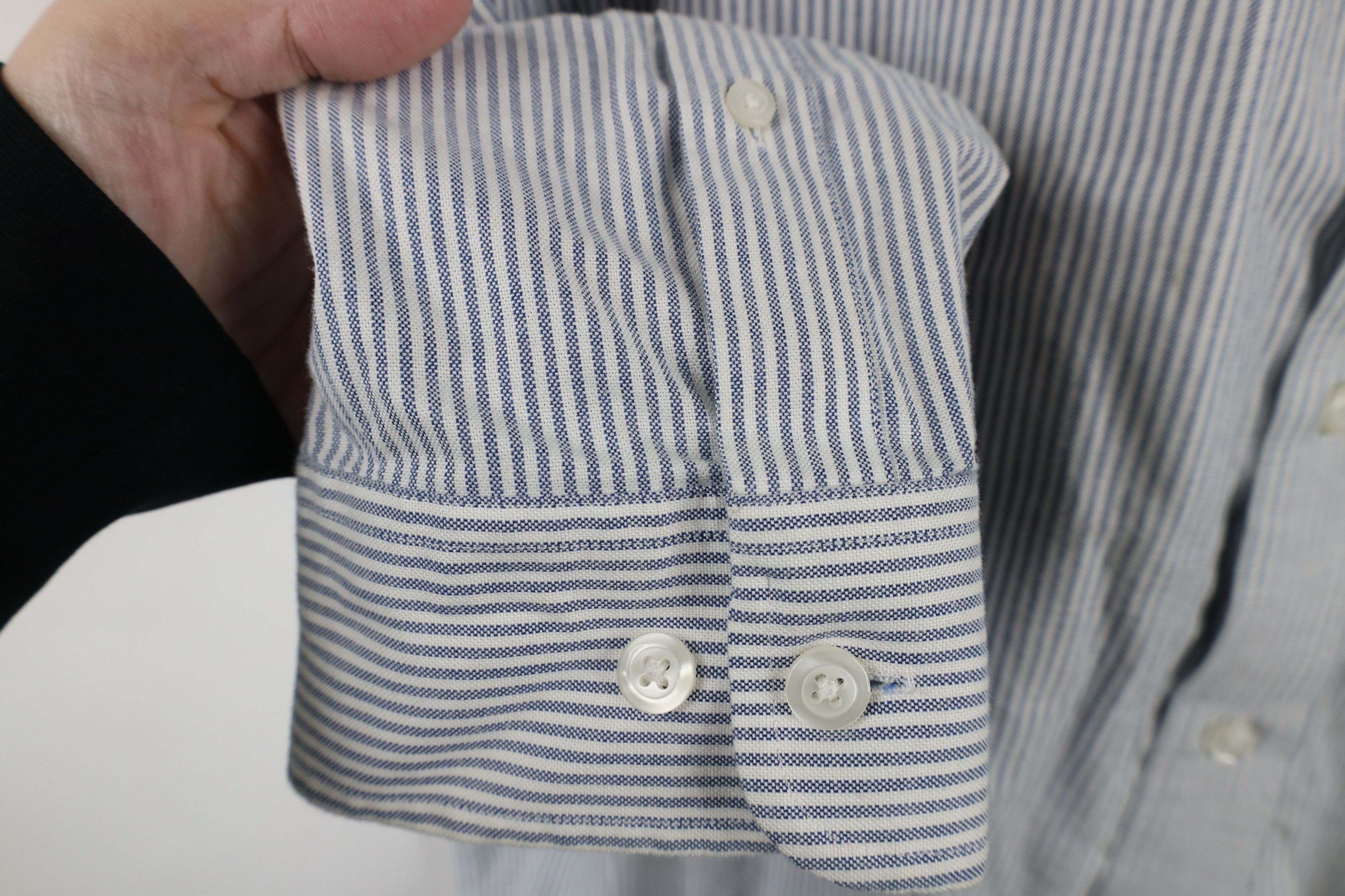 Duluth Trading Company × Vintage Duluth Trading Co Striped Oxford Collared Button Shirt Size US XL / EU 56 / 4 - 4 Thumbnail