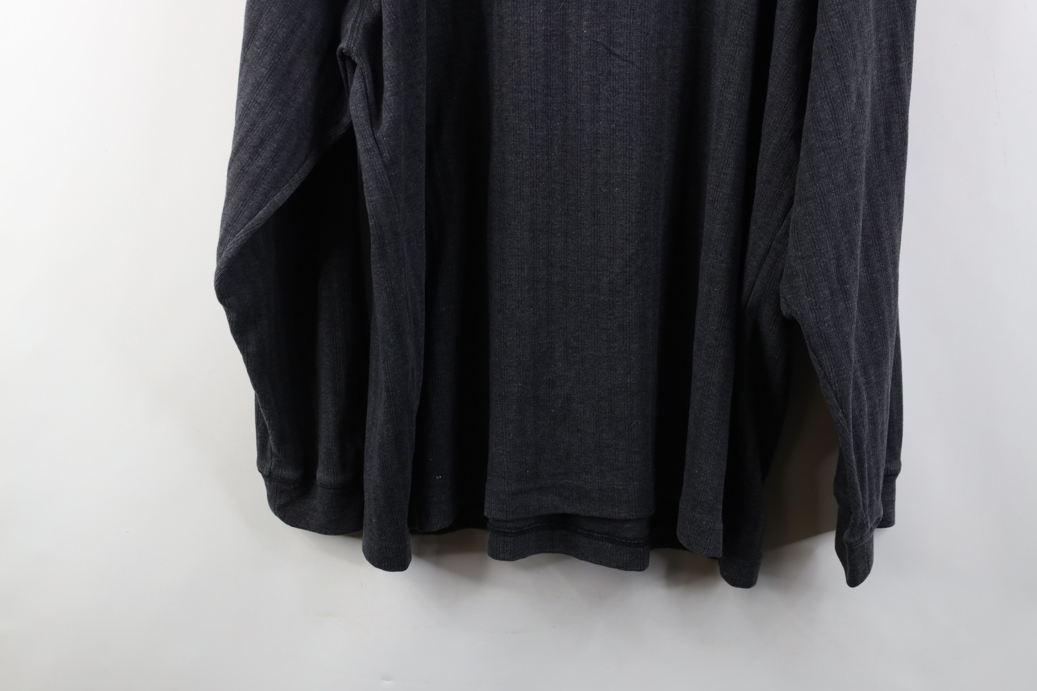 Vintage Vintage 90s Streetwear Knit Long Sleeve Henley T-Shirt Gray Size US XL / EU 56 / 4 - 13 Thumbnail