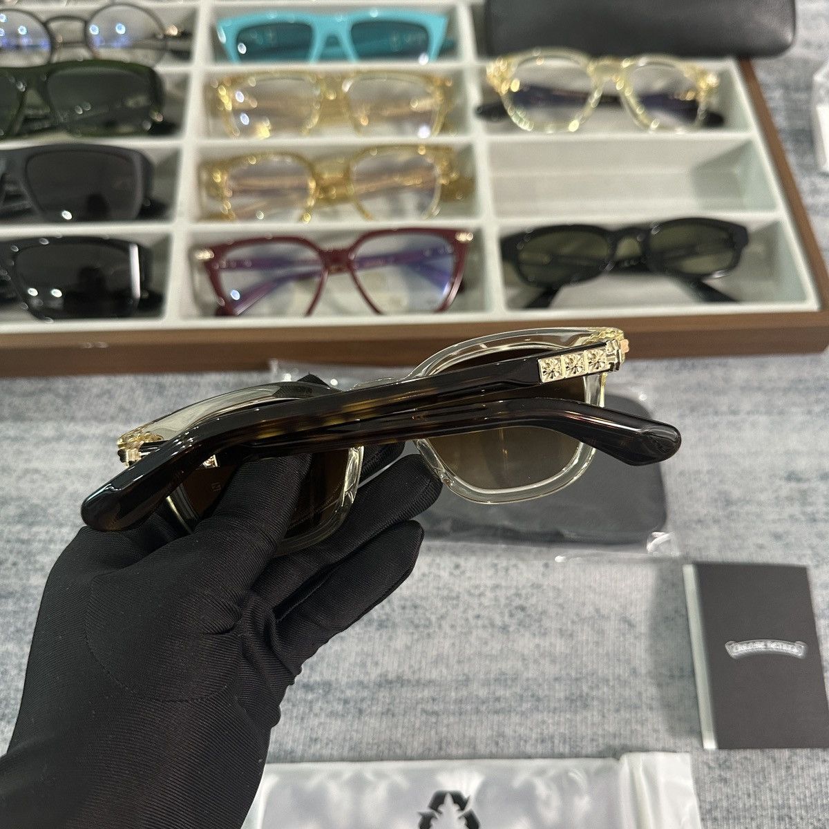 Chrome Hearts CHROME HEARTS SMOKE SHOW SUNGLASSES Size ONE SIZE - 4 Thumbnail