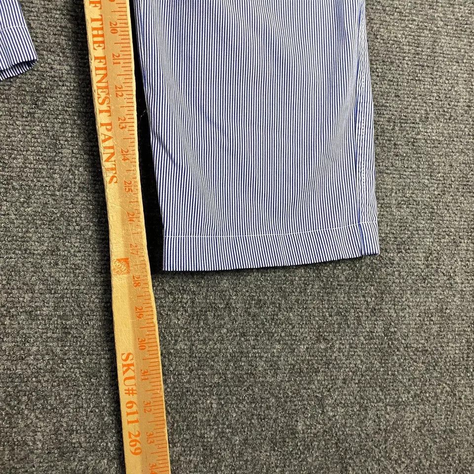 Talbots Talbots Pants Womens 12 Blue Striped Stretch Cotton Chino Size 34" / US 12 / IT 48 - 5 Thumbnail