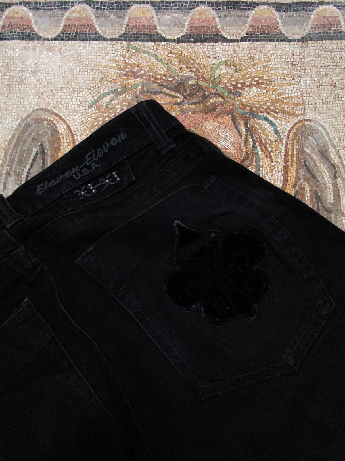 Japanese Brand Vintage 1990s Designer Eleven Eleven Usa Tribal Witch Denim Size US 30 / EU 46 - 15 Thumbnail