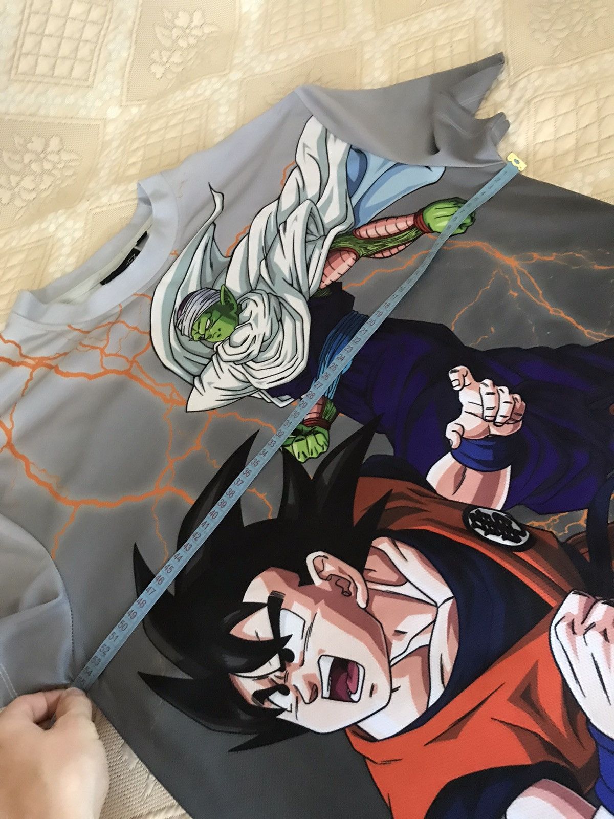 Anime × Cartoon Network 🔥 Vintage Dragon Ball Z Overprint Tee Japan Anime Y2K Rare Size US M / EU 48-50 / 2 - 6 Thumbnail