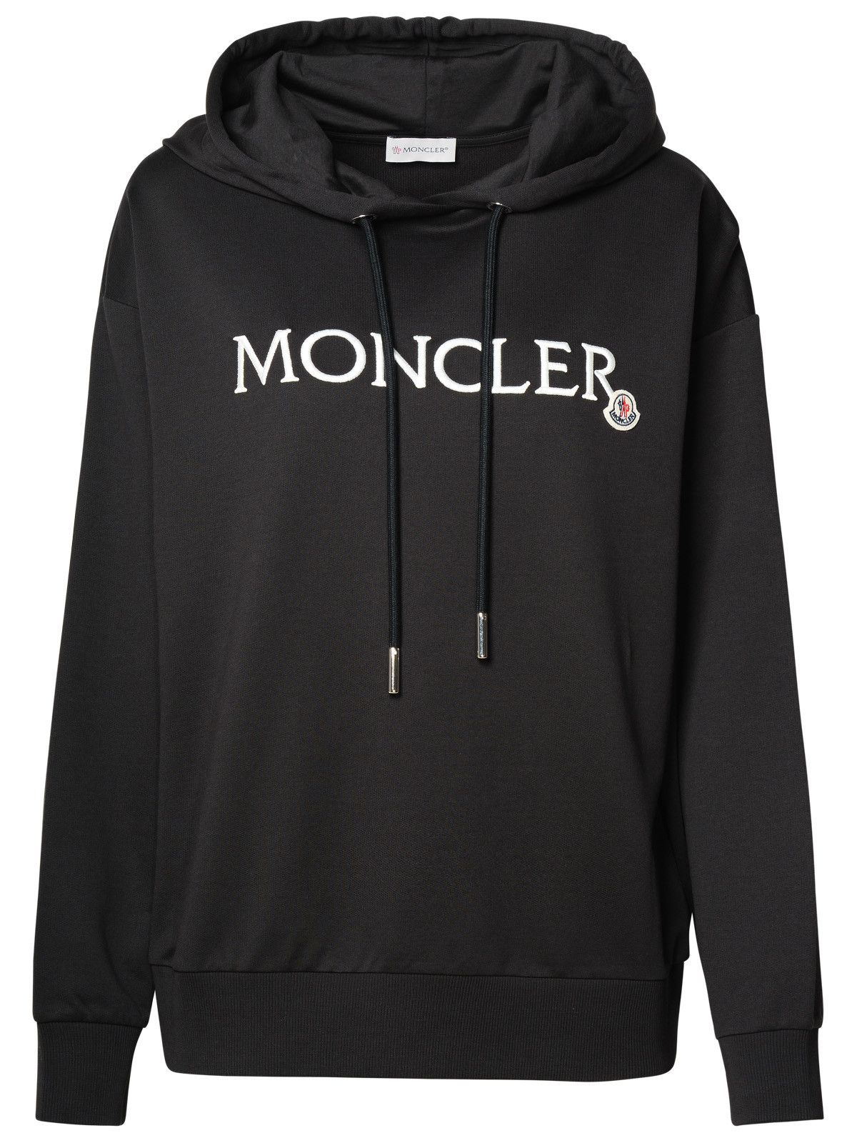 image of Moncler Black Cotton Sweatshirt, Women's (Size XS)