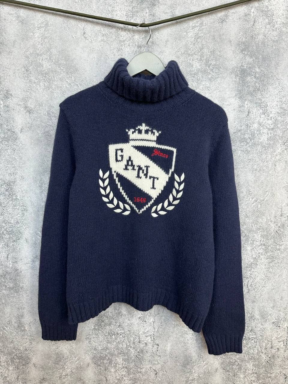 Gant GANT Lambswool Angora Turtleneck Crest Logo Knit Jumper Size XL / US 12-14 / IT 48-50 - 1 Thumbnail