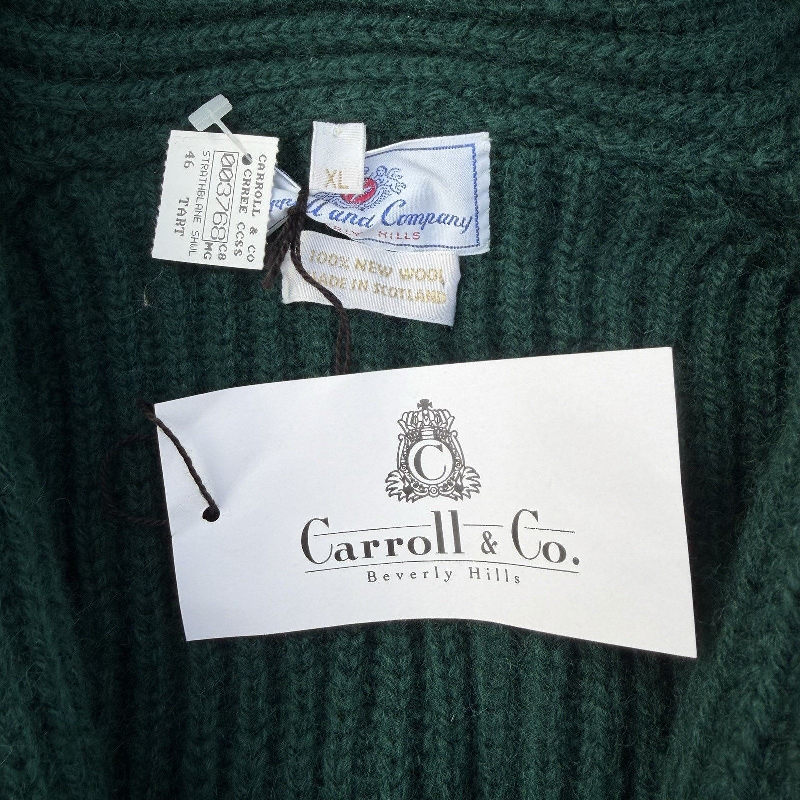 Vintage Vintage 60s Carroll & Company Wool Shawl Collar Cardigan Size US XL / EU 56 / 4 - 3 Thumbnail
