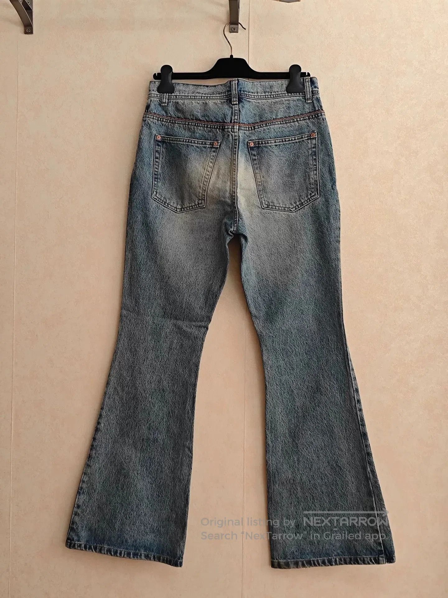 Andersson Bell Andersson Bell Washed Distressed Flared Jeans. Size US 29 - 2 Thumbnail