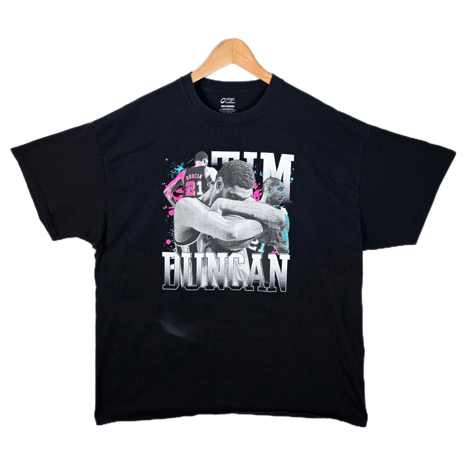 NBA San Antonio Spurs Tim Duncan G.O.A.T. Shirt XXL Vintage Y2K Size US XXL / EU 58 / 5 - 1 Thumbnail