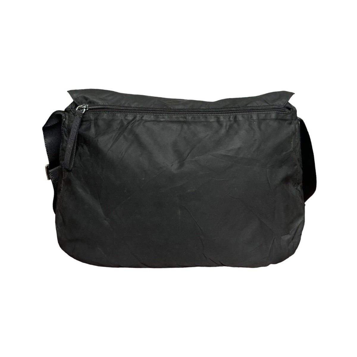 Prada Prada Triangle Logo Double Pocket Nylon Shoulder Bag Size ONE SIZE - 10 Thumbnail