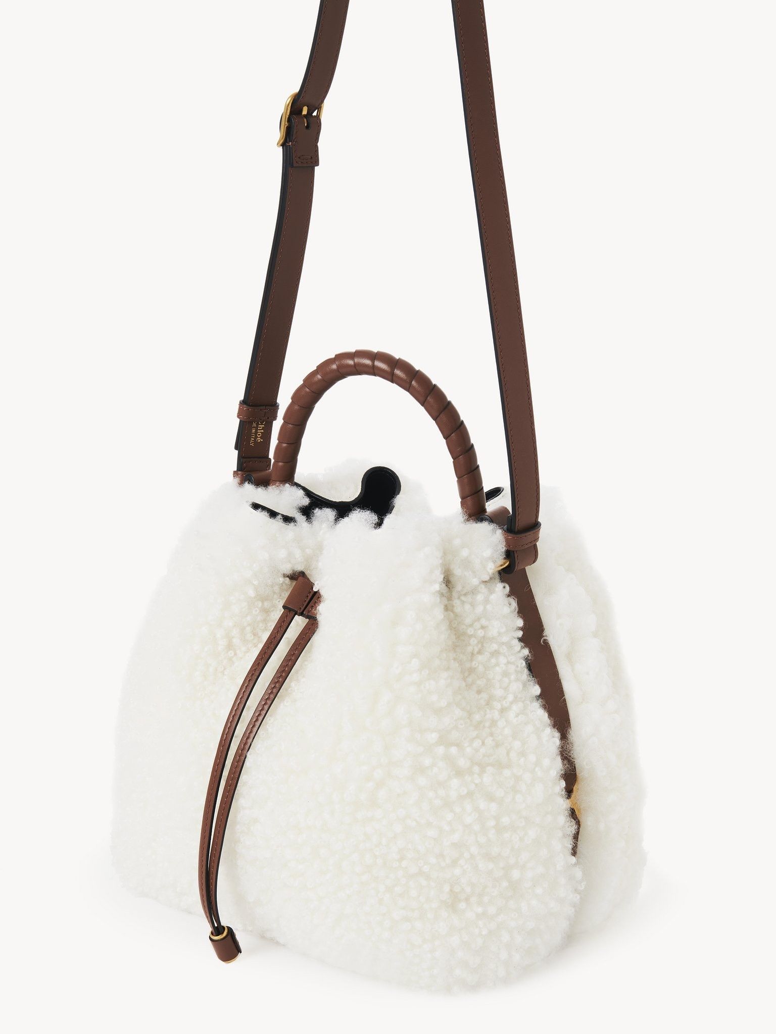 Chloe o1loc1c1024 Size: OS / Marcie Bucket Bag in Tan Size ONE SIZE - 4 Thumbnail