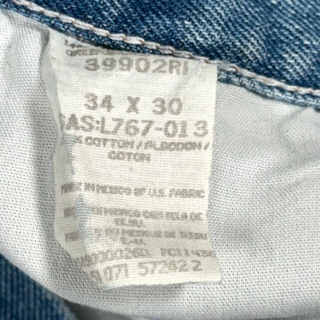 Wrangler VINTAGE Wrangler Jeans Mens 34x30 Blue Rugged Wear Outdoor Cowboy Workwear Y2K Wrangler Rugged Wear Jeans Mens 34 30 Blue Denim 5-Pocket Western Size US 34 / EU 50 - 5 Thumbnail