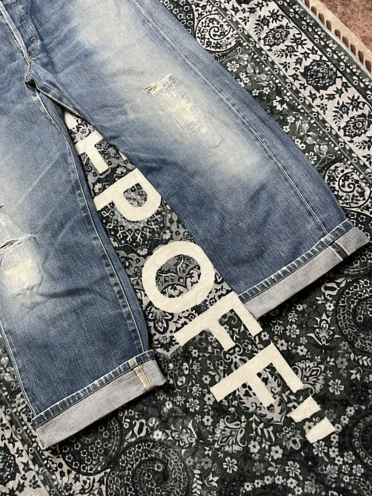 Edwin Edwin 505sx selvedge distressed Size US 33 - 3 Thumbnail