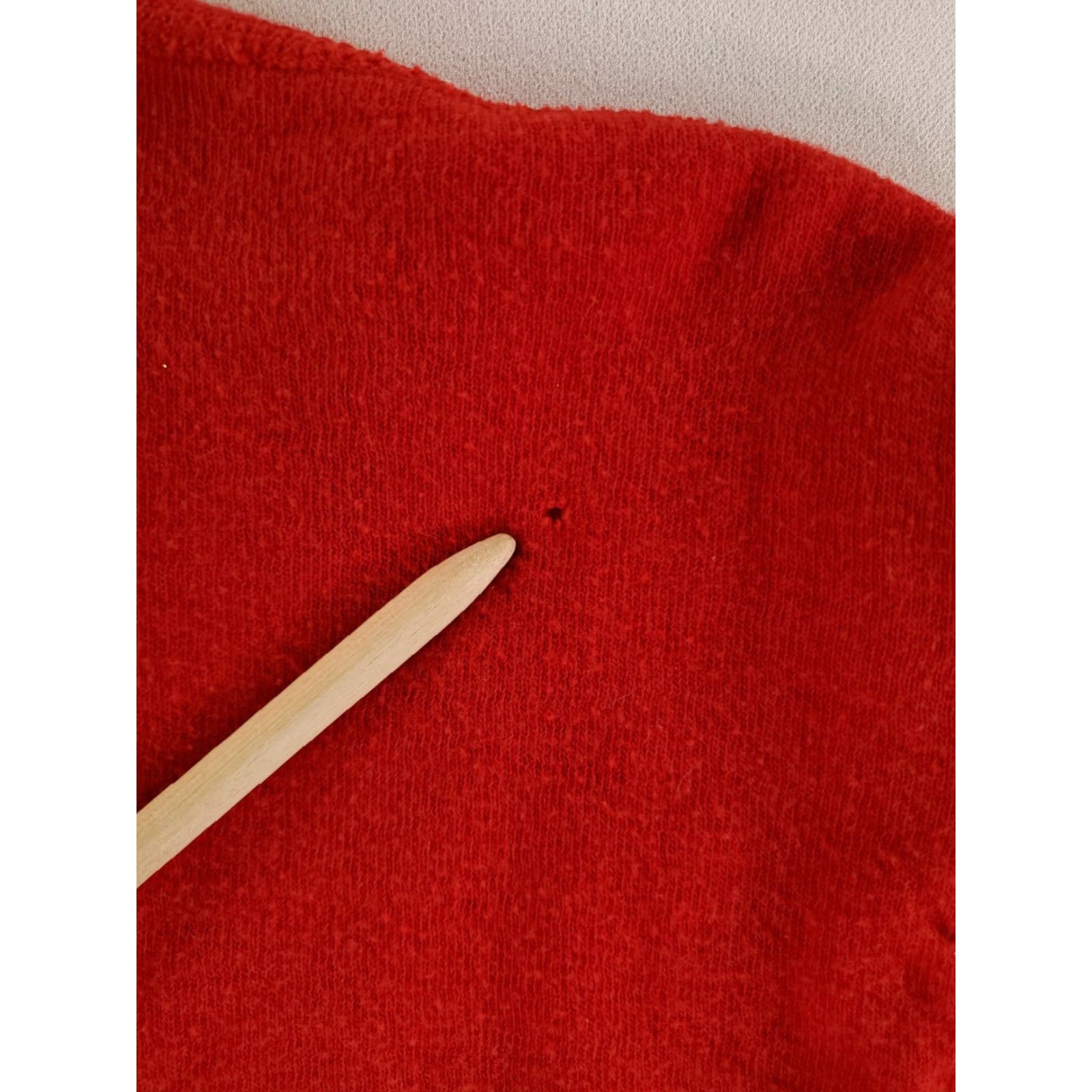 Vintage LL Bean River Driver's Shirt Two Layer Wool Cotton Made USA Red Mens L Size US L / EU 52-54 / 3 - 2 Thumbnail