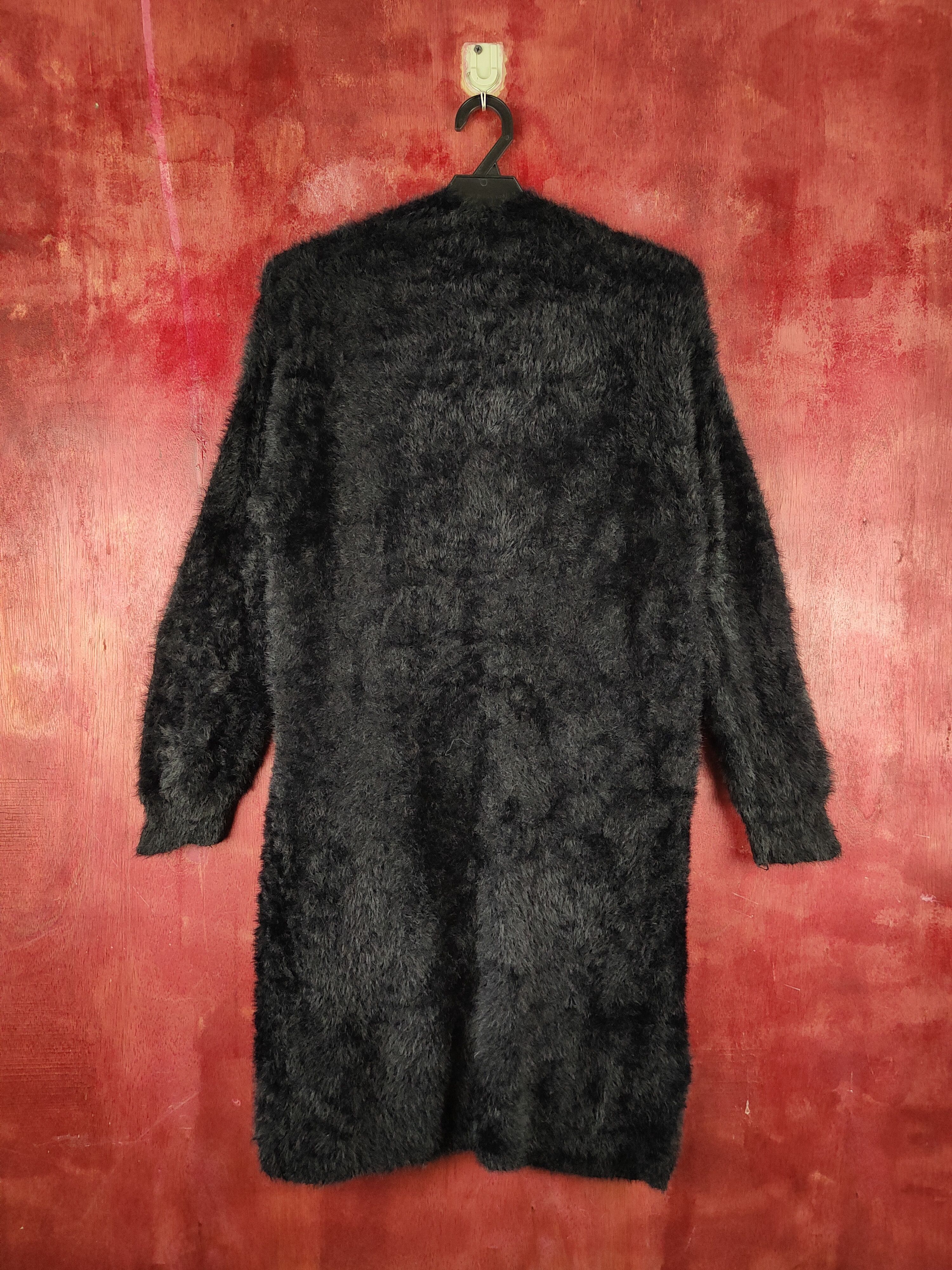 Homespun Knitwear Libby&Rose Black Fur Mohair Knitwear Cardigan #S1980 Size M / US 6-8 / IT 42-44 - 7 Thumbnail