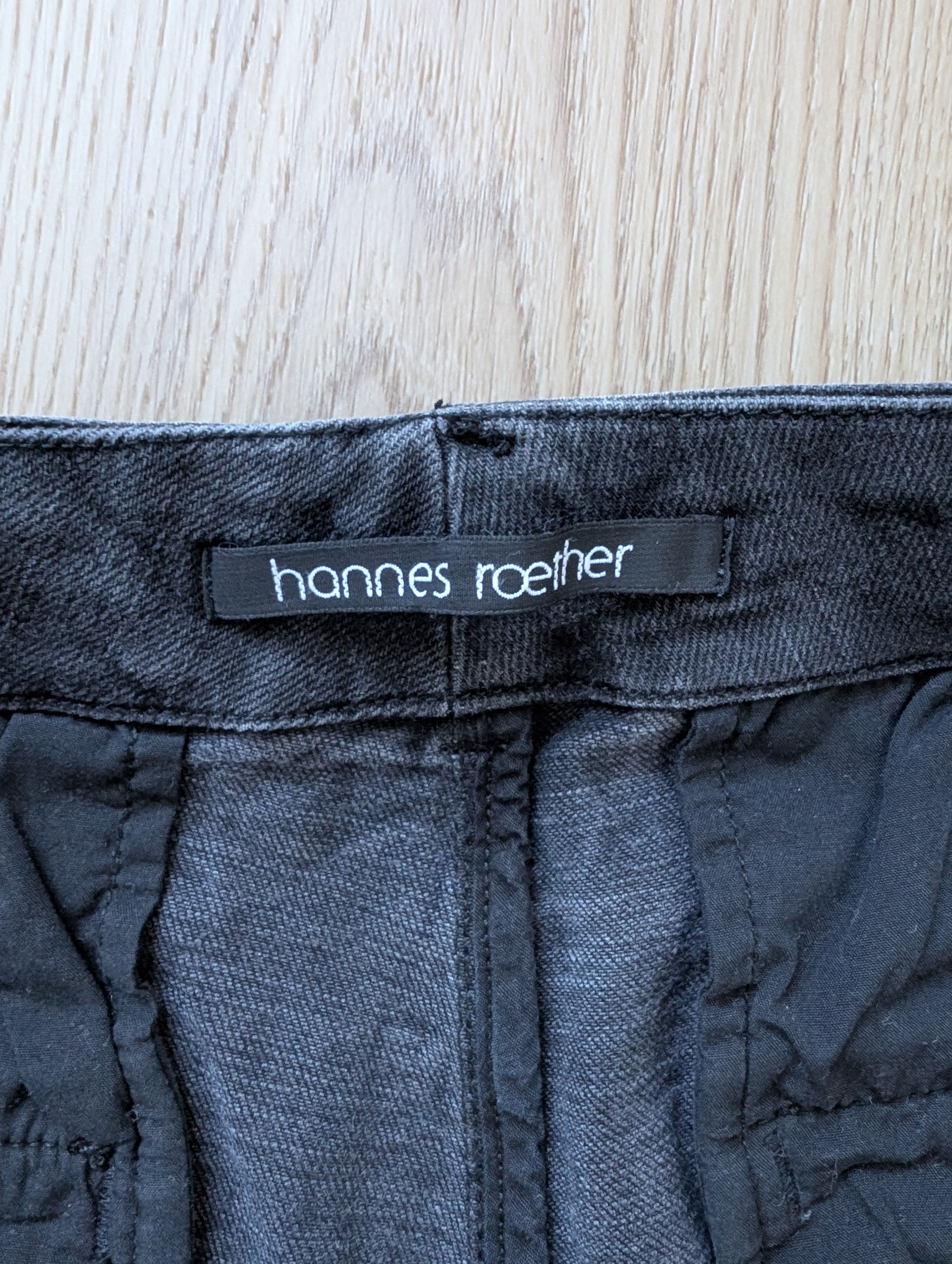 hannes roether Rare Hannes Roether Grey Avant Garde Denim Jeans RRP €329 Size US 34 / EU 50 - 7 Thumbnail