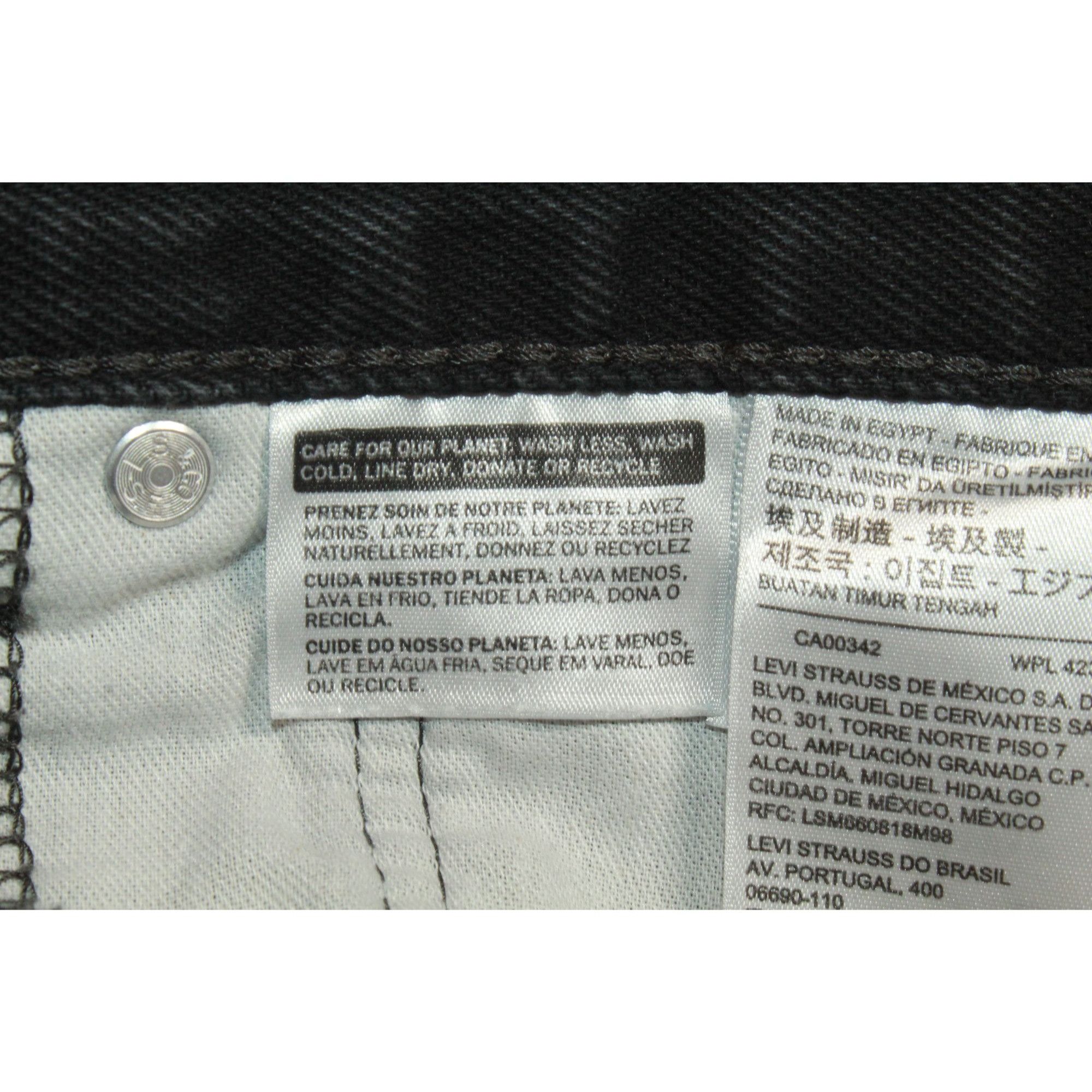 Levi's Levi's 505 Regular Fit Black Jeans Size US 36 / EU 52 - 9 Thumbnail