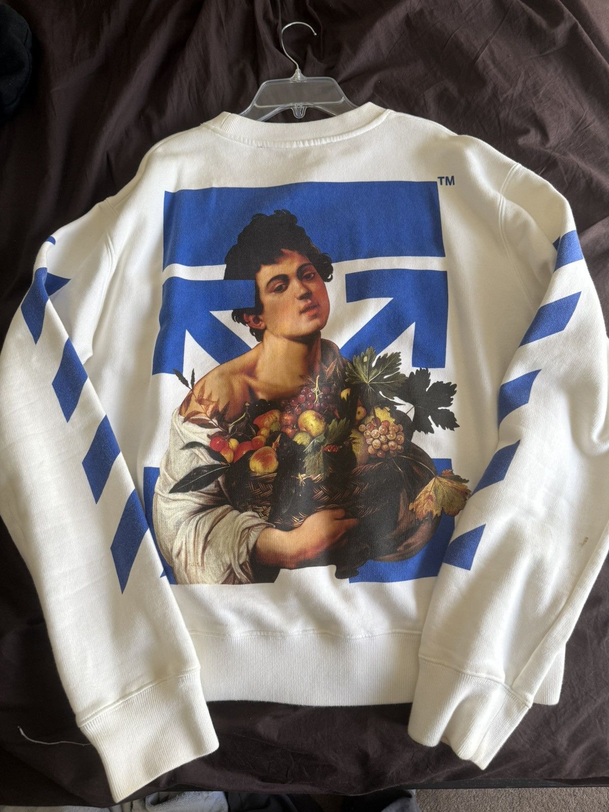 Off-White Off-White Caravaggio Boy Marker Slim Crewneck Size US M / EU 48-50 / 2 - 9 Thumbnail