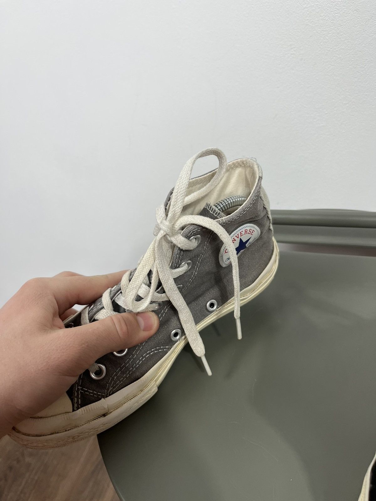 Converse Converse x CDG Play Chuck Taylor High Grey Heart US 6 W Size US 6 / IT 36 - 10 Thumbnail