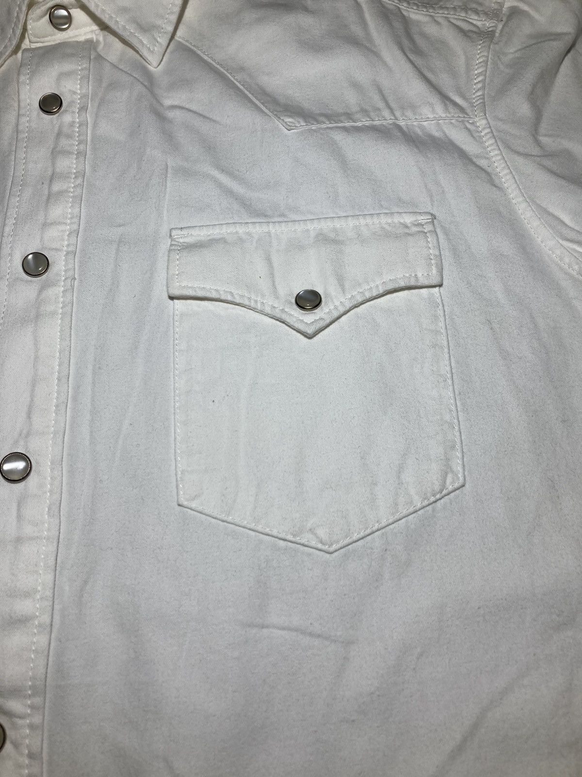 Celine AW23 Celine Western Shirt Relaxed Pearl 2023 Hedi Denim Slim Size US M / EU 48-50 / 2 - 5 Thumbnail