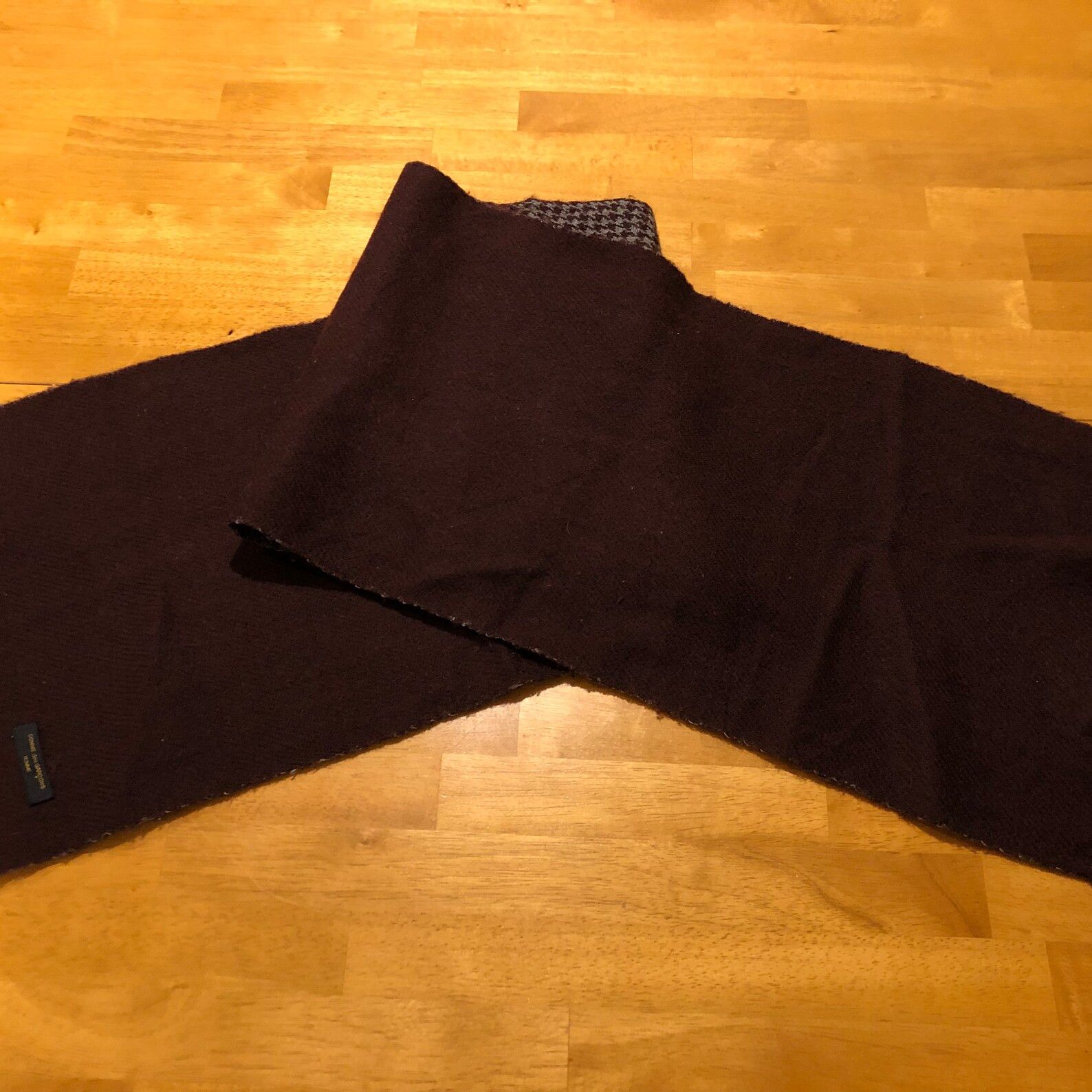 Comme des Garcons Homme Plus Vintage Herrignbone Mens Scarf Winter Size ONE SIZE - 4 Thumbnail