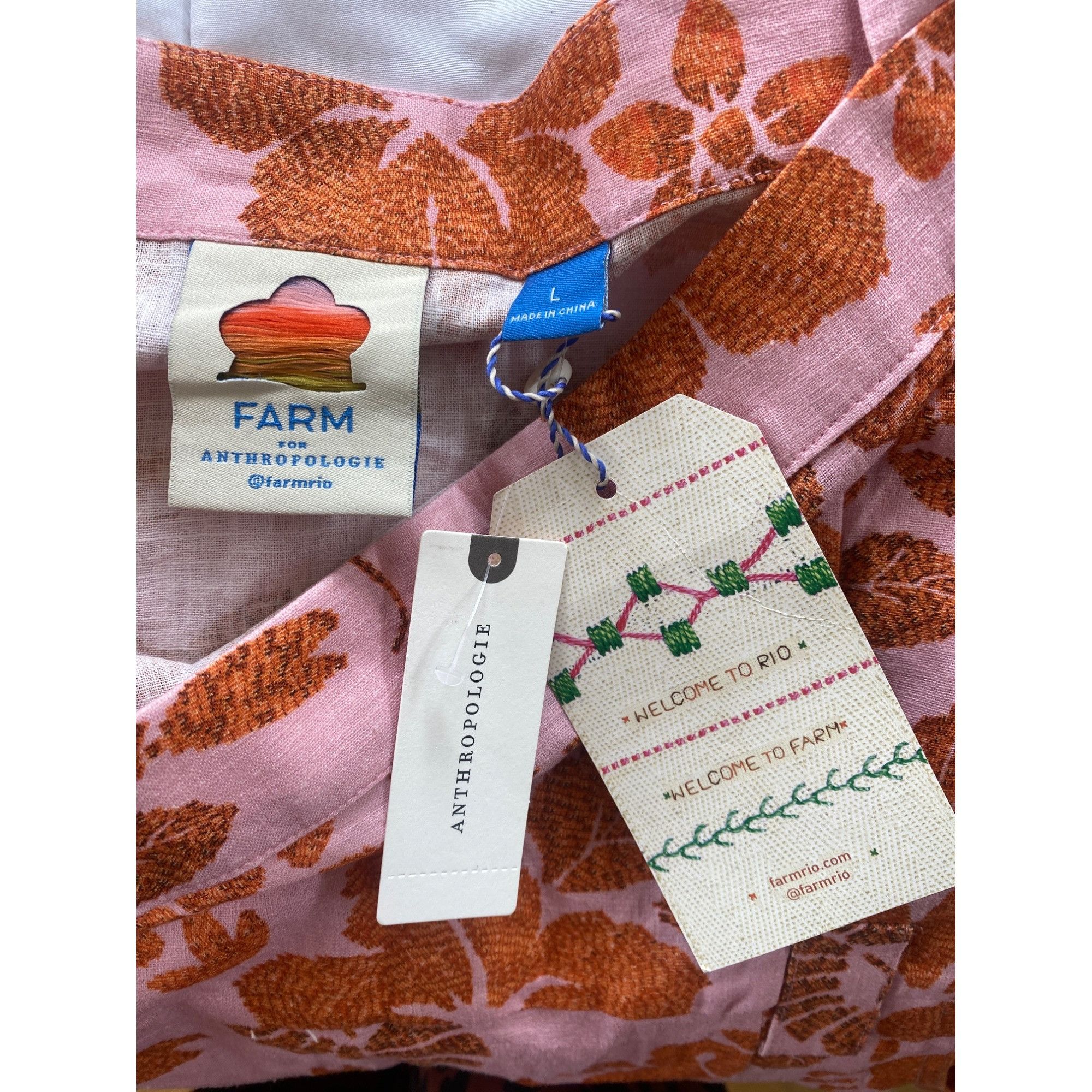 Farm Rio NWT Farm Rio Lobster Floral Mini Dress w/ pockets Large MSRP Size L / US 10 / IT 46 - 6 Thumbnail
