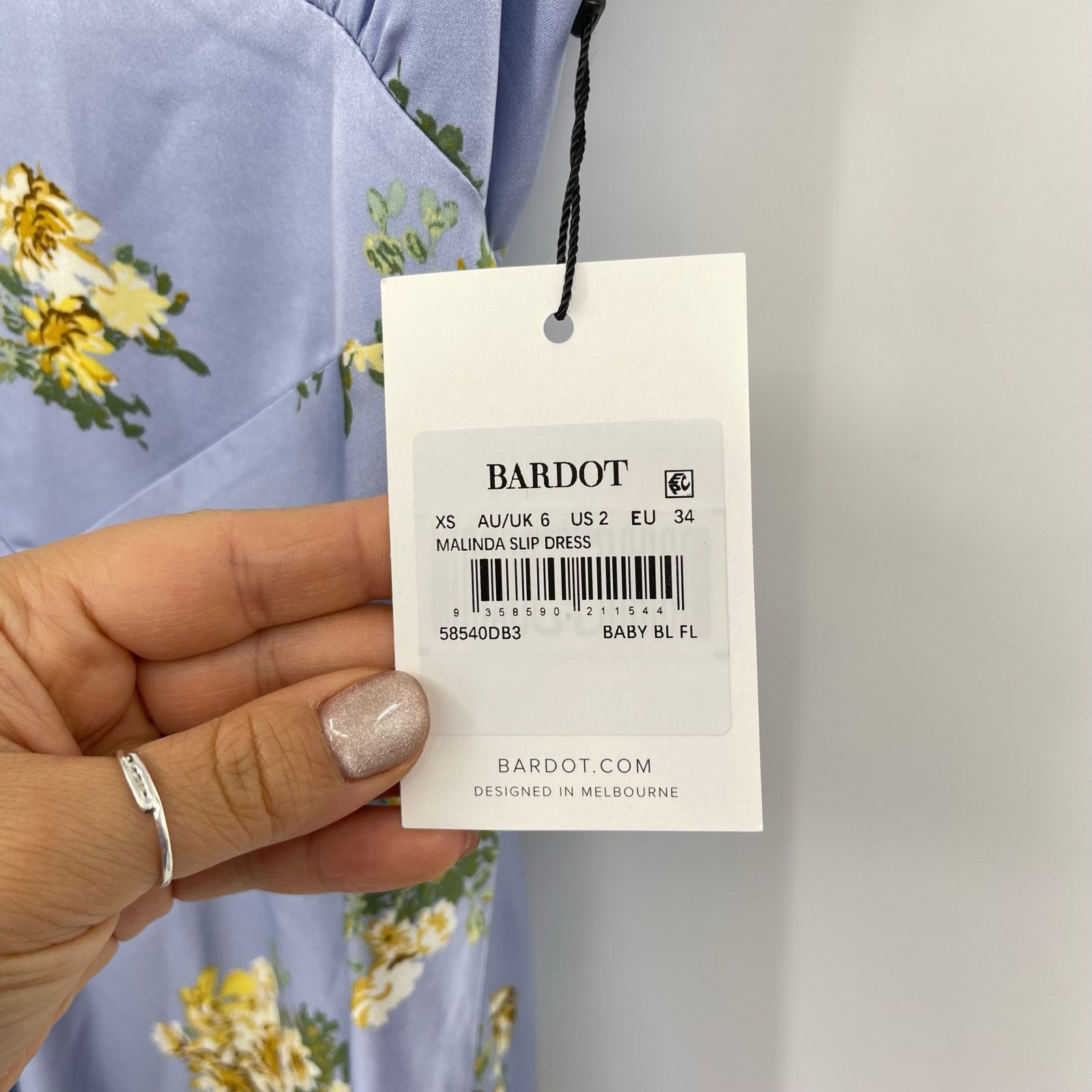 Other Bardot | Malinda Slip Dress in Baby Blue Floral 2 Size XS / US 0-2 / IT 36-38 - 5 Thumbnail