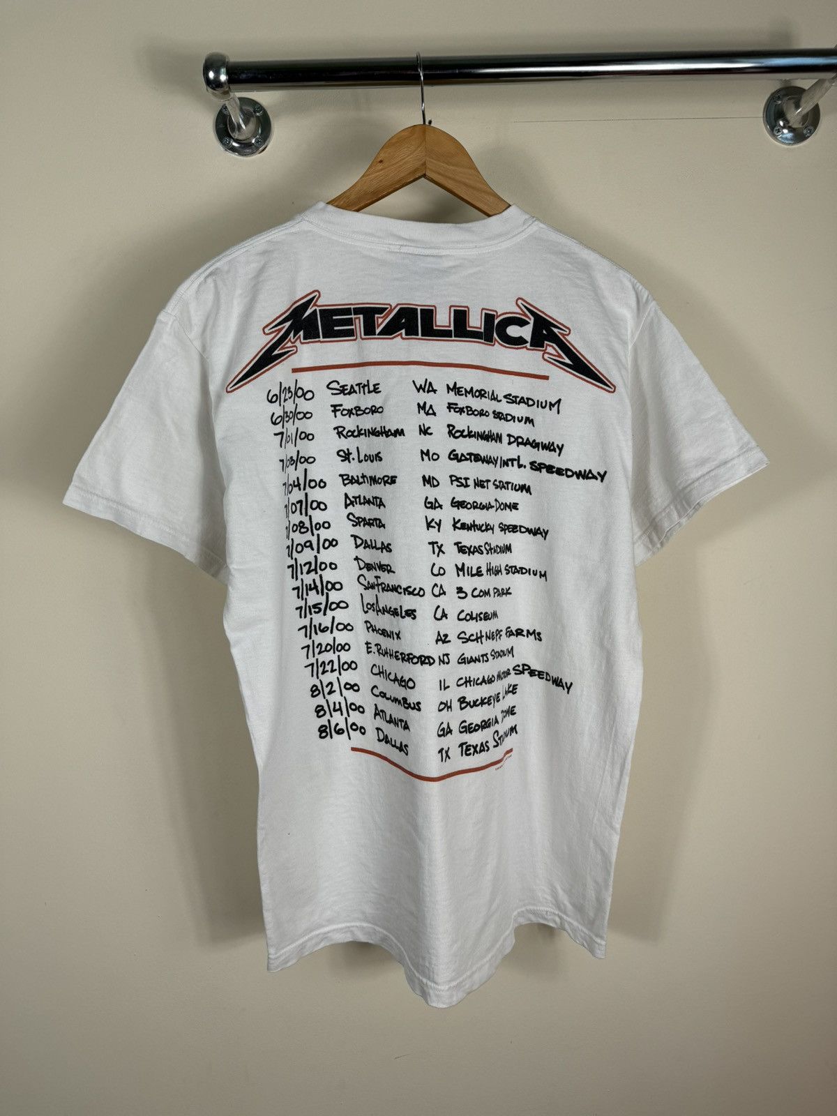 Band Tees × Metallica × Vintage Metallica 1999 2000 Giant USA band rock tour t shirt Size US L / EU 52-54 / 3 - 2 Thumbnail