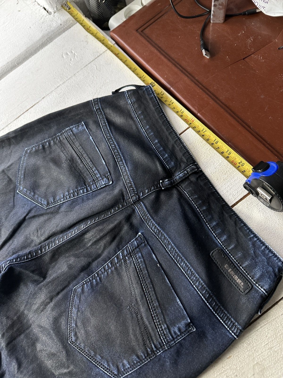 Diesel 🚨 DIESEL AVANT GARDE GOTHIC WOMEN JEANS LOGO IFSIXWASNINE Size 25" / US 0 / IT 36 - 9 Thumbnail