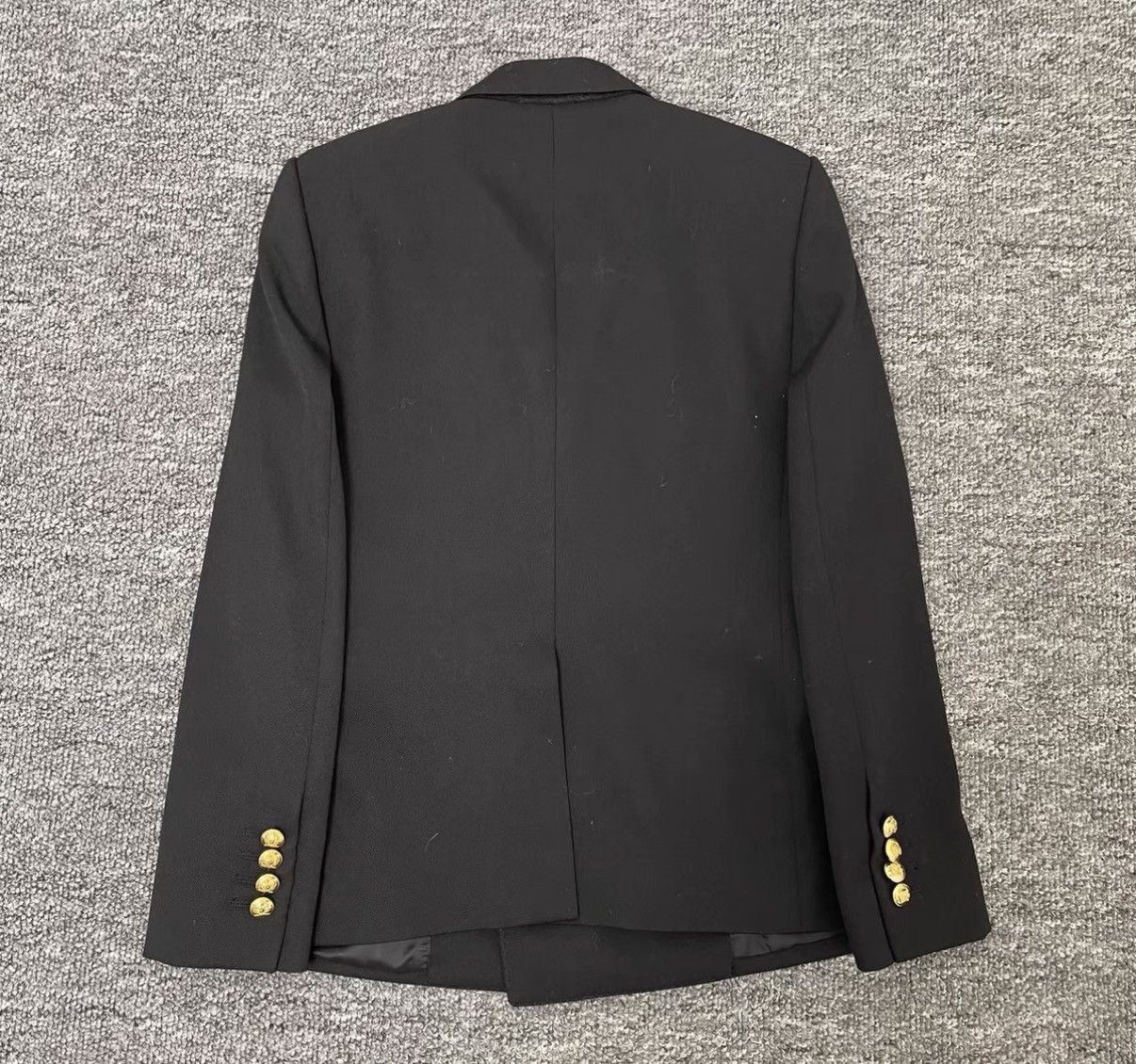 Celine Celine Black Double-Breasted Blazer K12 Size XXS / US 00 / IT 34 - 2 Thumbnail