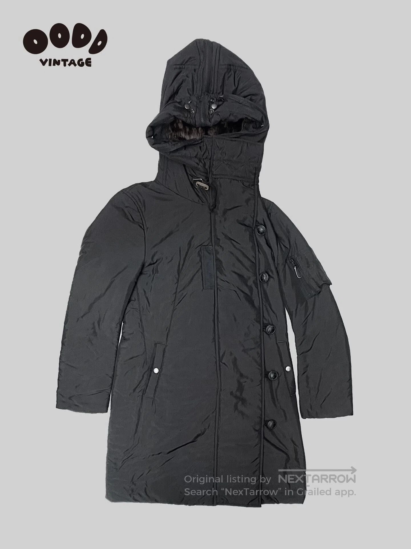 Issey Miyake Issey Miyake Black Fur Hooded Parka. Size M / US 6-8 / IT 42-44 - 2 Thumbnail