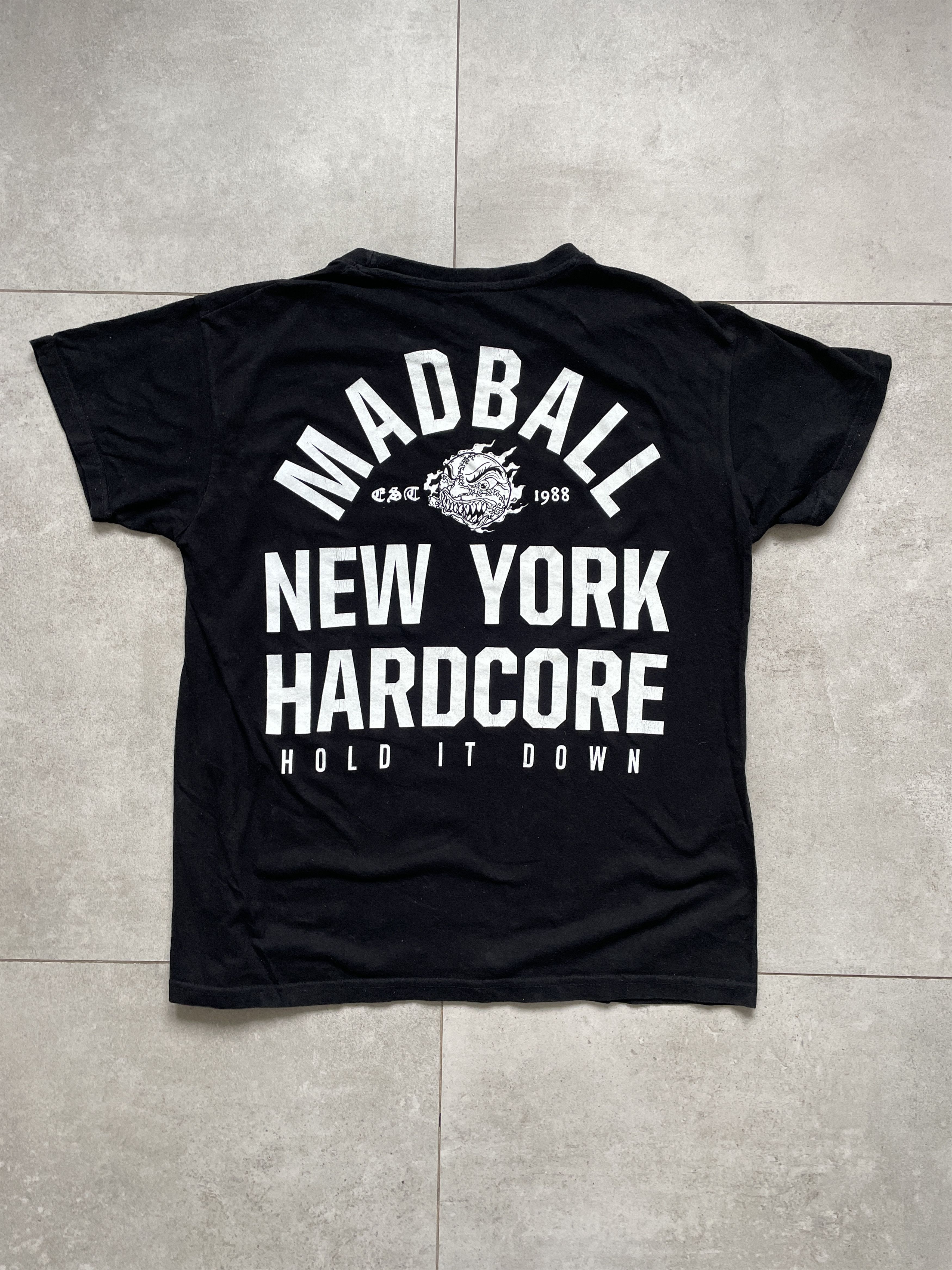 Band Tees Y2K MADBALL HOLD IT DOWN NEW YORK HARDCORE BLACK TEE Size US M / EU 48-50 / 2 - 1 Thumbnail