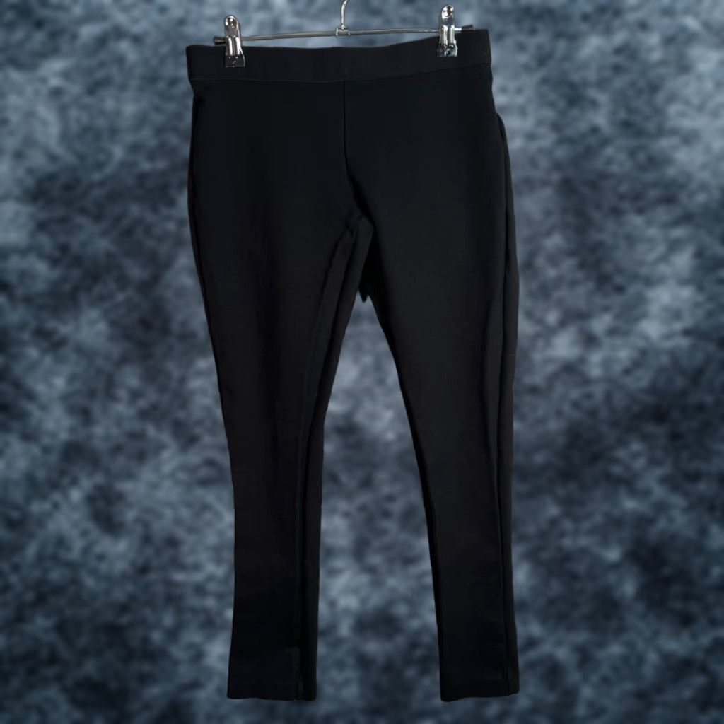 J.Crew J. Crew Womens J.CREW Pixie Pants Size 4 S Black Ankle Skinny Ponte Zip Front Ponte Zip Ankle Pants Size 27" / US 4 / IT 40 - 1 Thumbnail