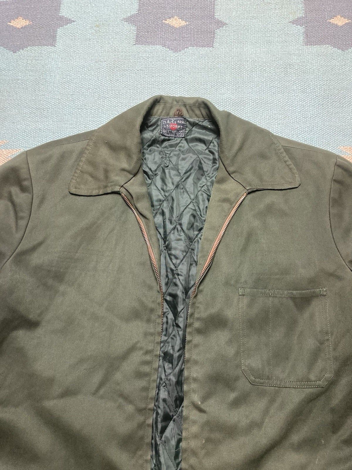 Vintage 50s 3 pocket work jacket Hart Uniforms AS IS BROKEN ZIP larg Size US L / EU 52-54 / 3 - 5 Thumbnail