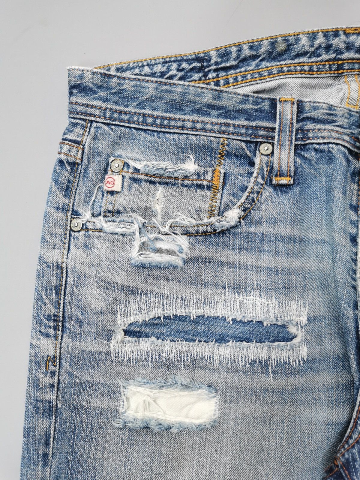 AG Adriano Goldschmied AG Adriano Goldschmied Distressed Jeans Size US 32 / EU 48 - 7 Thumbnail