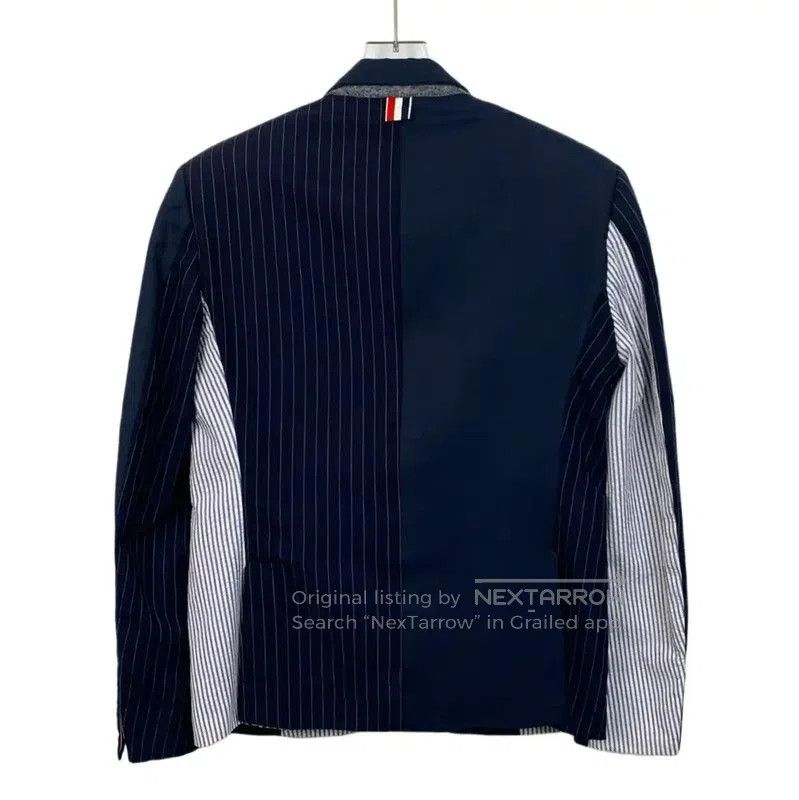 Thom Browne Thom Browne Color-Block Cotton Men's Jacket . Size US M / EU 48-50 / 2 - 2 Thumbnail