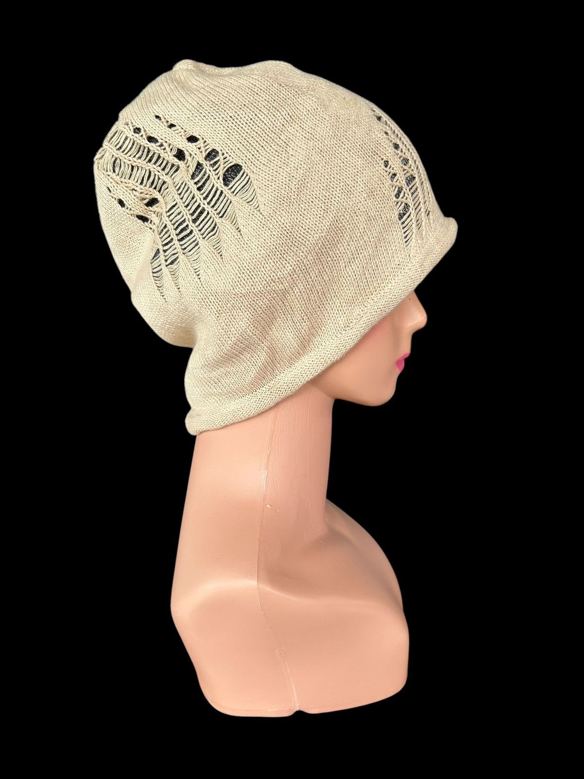 Japanese Brand × Kapital × Vintage Japanese Distressed Punk Bondage Style Beanie Hats Size ONE SIZE - 5 Thumbnail