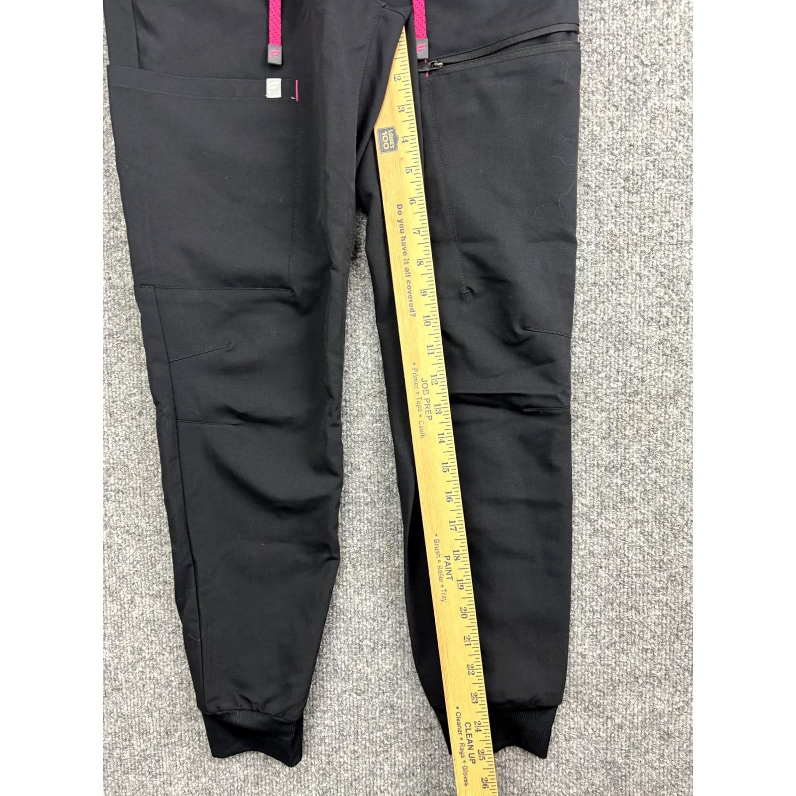 Fabletics Fabletics Jogger Pants Womens XXS Black Woven Zip Pocket Drawstring Athleisure Size 24" / US 00 / IT 34 - 5 Thumbnail
