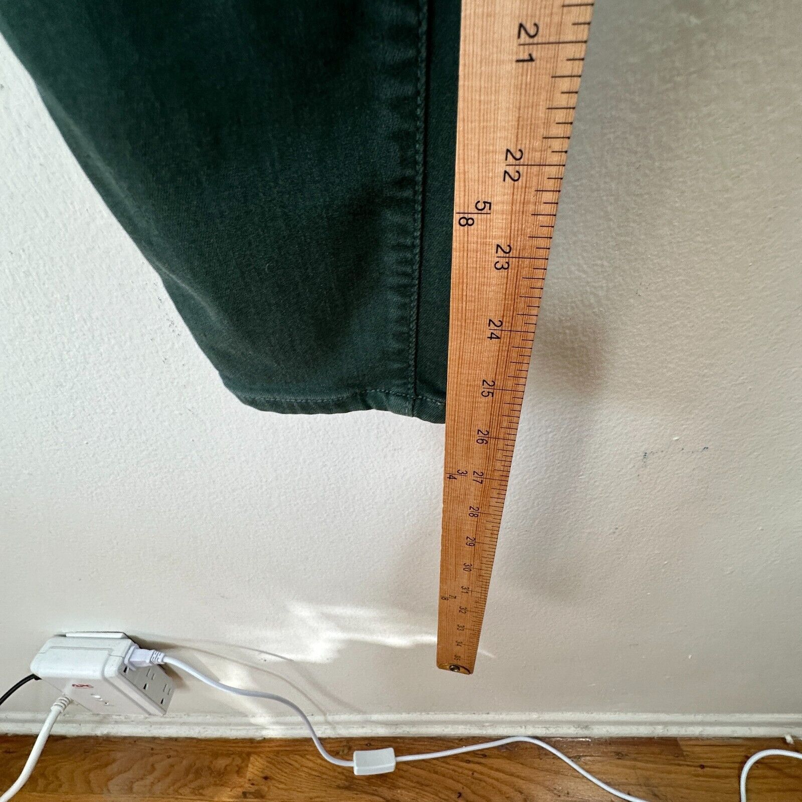 Paige Paige Green Petite Verdugo Ankle Skinny Mid Rise Jean 26P Size 26" / US 2 / IT 38 - 11 Thumbnail